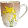 KIUB Tazza Petit Prince, motivo: Il piccolo principe con simbolicamente un mazzo di stelle, in porcellana fine, capacità 340 ml