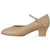 Bloch Womens S0379l-W Leather Closed Toe Classic Pumps, Tan, Size 7.0