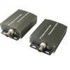 System-S Set ricetrasmettitore IP UTP da LAN RJ45 a cavo coassiale BNC nero