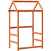 vidaXL Tetto per lettino cera marrone 118x70x176,5 cm in legno di pino massiccio