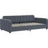 vidaXL Letto da giorno grigio scuro 90x200 cm in velluto