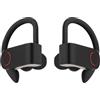 Eko, auricolari stereo senza fili Bluetooth 5.0 Running Edition con microfono, nero/rosso