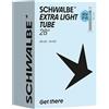 Schwalbe Camera d'aria SCV17-EL EXTRA Light 28/44-622 IB Black 50 mm