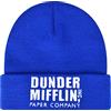 Concept One The Office Dunder Mifflin Paper Company Cuffed Knit Acrylic Beanie Hat Berretti, Blu, Taglia Unica Uomo