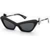 Nina Ricci, SUNGLASSES, SNR405S-59-700S, SHINY BLACK, Female, nero luccicante, 59