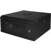 LINK LK1904UNL armadio rack 19 serie light con porta a vetro armadio per installazione a muro colore nero dimensioni 40x53x24 cm capacità 4 unità ripiano incluso 1 pezzo