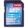 Integral Scheda SD da 64 GB UHS-II V90 fino a 300 MB in lettura e 280 MB di velocità di scrittura 1866X SDHC professionale ad alta velocità