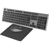 Tacens ZENITH, Combo Wireless 3in1 con Tecnologia DualLink 2.4 GHz, Tastiera a Completo Full-Size con SmartKey Copilot AI, Mouse Ottico 3200 DPI, Tappetino Nanotessile, Lingua Portoghese, Nero