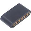 Goshyda Switcher Audio Ottico Digitale 4x2 SPDIF, Splitter Audio SPDIF 4 in 2 Uscite con Telecomando IR, Supporto per DTS HD, per TrueHD, LPCM2.0 (Spina europea)