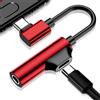 Generico Adattatore Per Cuffie USB C Con Ricarica, Adattatore Audio USB C Con Ricarica | Convertitore Per Auricolari - Convertitore Jack Per Cuffie Dongle Da 2 In 1 Di Tipo C E 3,5 Mm Per Telefoni Cellular