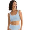 Sloggi Zero Feel 2.0 Top T Shirt Bra, Azzurro, S Donna