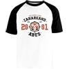 Newtee Zanarkand Abes Blitzball Championship Maglietta da Baseball Bianca Unisex Manica Corta Nera