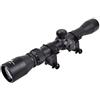 JS-TACTICAL Ottica Fucile Softair Lente 32MM Zoom da 3X A 9X Nera con Anelli Weaver Inclusi JS-3-9X32