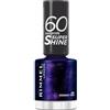 Rimmel London, 60 Seconds Super Shine, Smalto per unghie, 563 Midtnight Rush, 8 ml