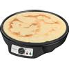Bestron crepiera elettrica, Macchina per crêpes dal design retrò, per crêpes con Ø 30 cm, incl. spargitore di pastella e giratorta, con rivestimento antiaderente, 1000 watt, colore: Nero