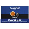 Caffè Borbone Ristretto - 100 Capsule Compatibili con le Macchine ad uso domestico Nespresso* Professional* - Ideali per un Espresso Ristretto, Intensità 9/10