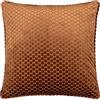 Paoletti Neptune Fodera Per Cuscino - Morbido Lusso Velluto Geometrico Fodera Decorativa (Rame - 50x50cm)