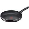 Tefal Padella Resist Intense D52206 28 cm | rivestimento antiaderente | protezione antifiamma | resistente | segnale termico | forma profonda | facile da pulire | sicura | bordeaux