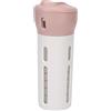 Brrnoo 4 in 1 Dispenser Viaggio Shampoo Lozione Gel Set,Contenitori Viaggio a Prova di Perdite Bottiglie per Articoli Toeletta Crema Liquida,per Shampoo,Balsamo,Crema,Lozione,Viaggio in Aereo (Rosa)