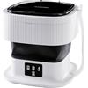 CLEANmaxx Mini lavatrice ideale per i viaggi, lavatrice mobile con 2 programmi di lavaggio e una centrifuga, pieghevole e silenziosa, per fino a 1 kg di biancheria, adatta per campeggio e viaggi