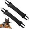 Ziyonix 2 Pezzi Manicotto Cane 30cm Salsicciotto per Cani con 2 Maniglia | Giocattolo per Cani Salsiccia, Salsicciotto Cane Addestramento, Interattivi, Duraturo, per Addestramento o Gioco, Nero
