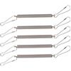 KLOVA 5PCS Molle di Ricambio Con 2 Clip In Acciaio Inox 3.1 '' Molla di Fissaggio Bottiglia Acqua Bere Per Coniglio Criceto Molla Metallo Clip Per Le Donne