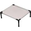 Sharplace Accessori per Cuccia rialzata e rinfrescante per Cani, Robusta, Traspirante, spaziosa, Portatile per terrazzo, Prato, Giardino, Soggiorno, Grigio Chiaro, L