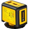 Amazon Basics Livella laser rotante a 360 gradi di classe II con due fiale con bolle retroilluminate extra-large, 3 m, Giallo/Nero