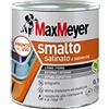 MAXMEYER Smalto a solvente per ferro e legno satinato BIANCO R9010 0,750 L