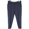 Suitsupply Brescia Pantaloni Uomo UK 32S Lana con Motivo Plissettato Zip Fly Blu