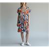 Free For Humanity ABITO Depose Donne XS/S Manica Corta Fantasia Vita Elastico