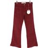 Ottod'Ame Pantaloni OTTOD'AME Donna W30 Velour Bootcut Fit Borgogna