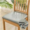 WWQQKJ Coprisedili per Sedie da Pranzo in Pelle Sintetica con Reticolo Elasticizzato 1/2/4/6 Pezzi Coprisedie Antimacchia Impermeabile Coprisedia Seduta per Cucina(Grigio,2 Pezzi)