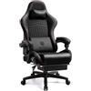 GTPLAYER Sedia Gaming Ergonomica con Poggiapiedi e Altoparlante Bluetooth Poltrona Ufficio Scrivania Sedie Girevole Musicale con Braccioli di Collegamento