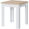 MarinelliGroup Tavolo apribile pieghevole salvaspazio cucina ausiliario 67 X 67 X 79 cm ROVERE + BIANCO 0F4589A