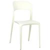 Totò Piccinni Sedia Omega in Polipropilene Moderne Design Impilabile,(L) 43x(P) 50x(A) 84 cm (1, New Beige)