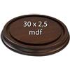 Chianese Base per Campana in MDF 30 X 2,5 cm | Supporto per Esposizioni, Centrotavola e Decorazioni | Base Compatta per Campane di Vetro e Display Eleganti