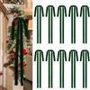 LATERN 10 Pezzi Verde Fiocchi Natalizi in Velluto, 40CM x 60CM Grandi Fiocchi per Albero Fiocco per Ghirlanda Confezioni Natalizie per Albero di Natale Camino Casa Porta D'ingresso Decorazioni