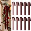 LATERN 10 Pezzi Vino Rosso Fiocchi Natalizi in Velluto, 40CM x 60CM Grandi Fiocchi per Albero Fiocco per Ghirlanda Confezioni Natalizie per Albero di Natale Camino Casa Porta D'ingresso Decorazioni