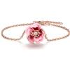 Santuzza Bracciale da donna in argento Sterling 925, 17 cm, Gemma Smalto Gemma, Pietra preziosa zircone