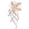 Exblue Spilla da Donna, Spilla a Forma di Spilla Elegante con Fiore in Lega di Moda per Abiti Decorazione Gioielli Spilla Gioiello