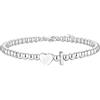Aretas Braccialetto con iniziale per donne e ragazze, in argento S925, con ciondolo a forma di cuore dalla A alla Z, regalo di Natale e di compleanno per ragazze, figlia, sorella, amici, gioielli, 17+