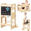 Kywai Torre montessoriana bambini - Torretta montessoriana pieghevole 3 in 1 Premium: