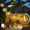 Yuusei Catena Luminosa Esterno, 36,6M Luci da Esterno Giardino LED con Regolatore di Intensità, IP45 Impermeabili, 46+2 G40 Lampadine Globo Infrangibili per Gazebo, Balcone, Pergolato, Patii
