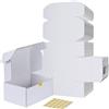 RLAVBL Scatola Bianca a Doppia faccia,Scatola di Cartone 22.9cm x 15.3cm x 10.2 cm,Scatola per Spedizione o Trasloco 25 Pezzi