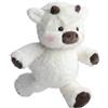 Generico Peluche Vitello delle Highland che Corre 45/60 cm - Morbido Pupazzo che Corre, Adorabile Running Plushie e Peluches Animali per Adulti (Bianco,45cm)