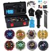Keapoote Toupie 8 Pezzi velocità Gyro Metallo Combattimento Tupie Set 4D Fusion Modello Combinazione con Trasmettitore Maniglia D