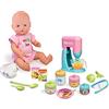 Nenuco, cosa mangiamo oggi? - Bambola con accessori per creare gustosi snack, 2 accessori elettronici: frullatore e mixer, Famosa, 700016649, multicolore