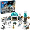 LEGO City Lunar Research Base - Giocattolo spaziale per bambini che amano lo spazio 60350, Lander lunare ispirato alla NASA, Rover e Moon Buggy con 6 minifigure astronaute, dai 7 anni in su