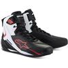 Alpinestars Faster-4 Scarpe da moto, nero/bianco/rosso, 8.5